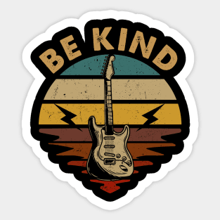 Vintage Guitar Proud To Be Be Name Retro Sticker